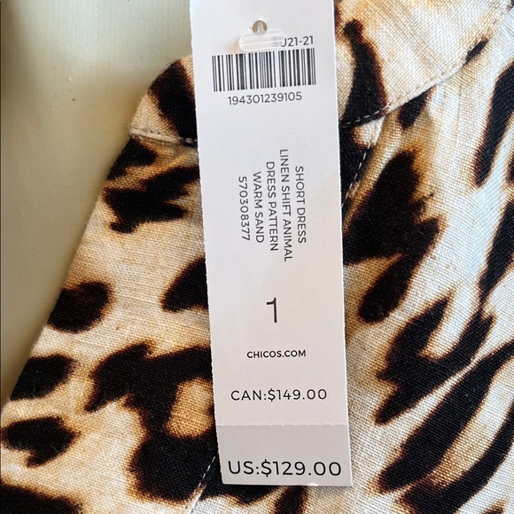 Chico's Animal Print Top - Picture 3 of 4